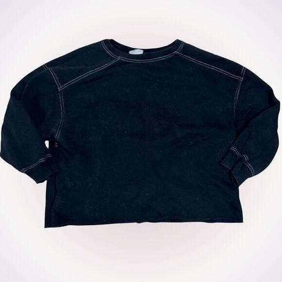 Sage collective black body fit crewneck sweatshirt | Sz M - Picture 1 of 5